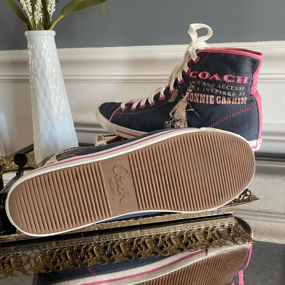 Coach RARE Bonnie Cashin High Top Sneakers- size 10 - Picture 6 of 7
